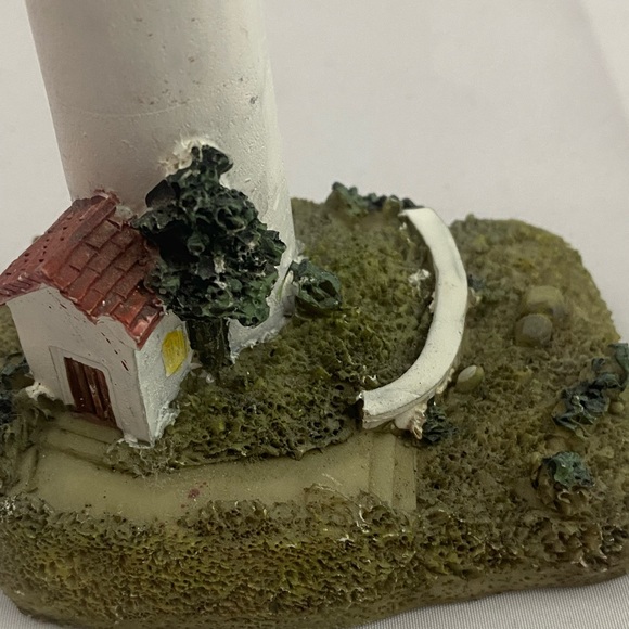 Tradewind Bay By the Shore Polystone White Lighthouse with Attached House - Picture 5 of 11